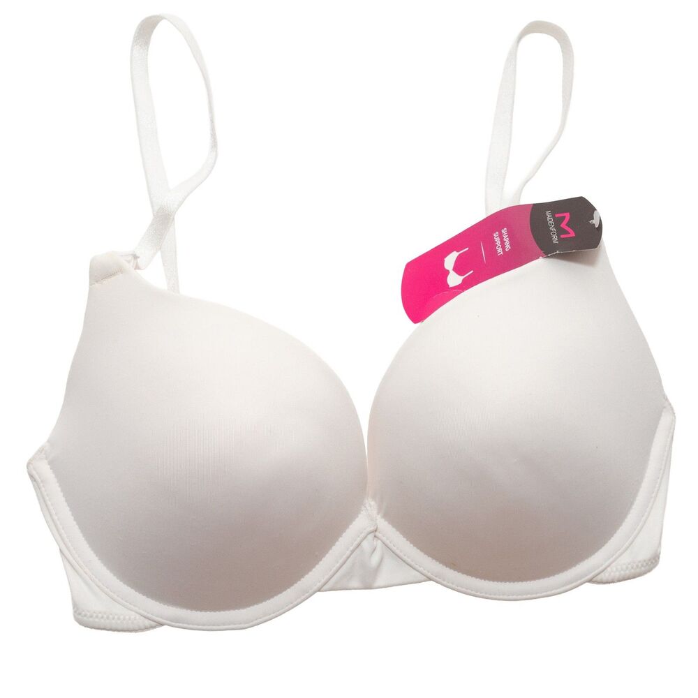 Maidenform 34D‎ Women's Shaping Support Underwire Bra White New With Tags